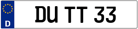 Truck License Plate